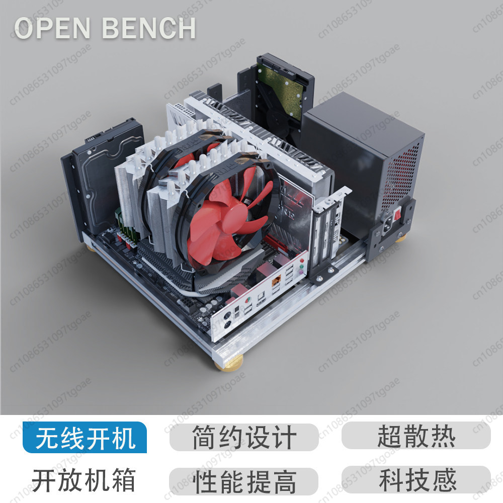 Полностью алюминиевый открытый – обзор и цена Aluminum Open Frame Test Bench Water Cooling