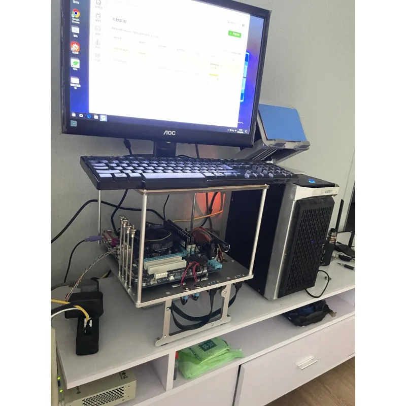 Корпус для ПК с открытой рамой – обзор и цена Aluminum Open Frame Test Bench Water Cooling